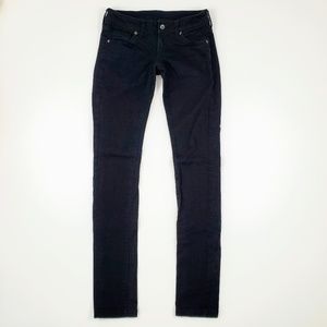 Black Mango Skinny Legging Straight Low Rise Jeans